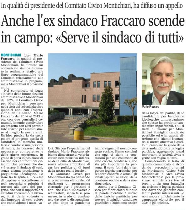 Serve il sindaco di tutti, Beatrice Morandi per Montichiari