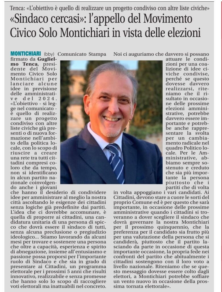Montichiari in vista delle elezioni