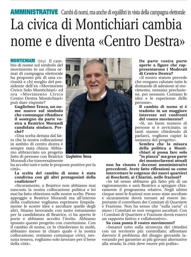 Centro Destra a sostegno di Beatrice Morandi